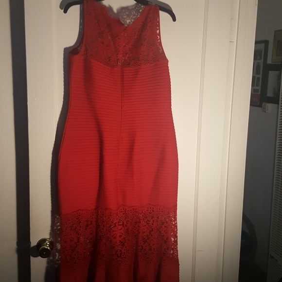Tasdashi Shoji red full length dress - Picture 5 of 10